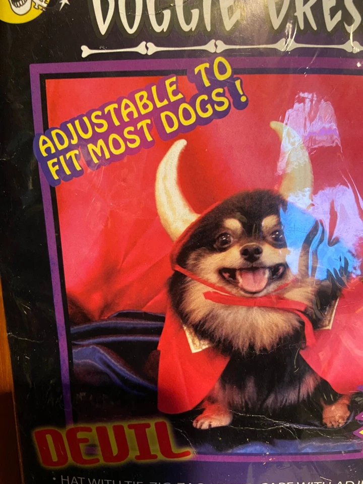 Disfraz de Diablo para Perrito Ajustable - Se adapta a la mayoría de los perros/gatos *NUEVO* cc1 Foto 2 de 4