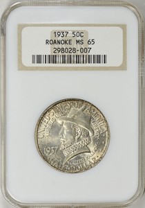 1937-Roanoke-Commem-Silver-Half-NGC-MS-65-Gem-Old-Holder