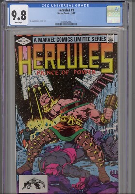 Hercules #1 CGC 9.8 1982 Marvel Comics Bob Layton Story, Cover & Art