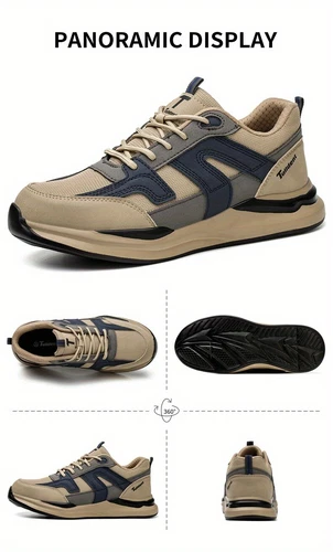 Sneakers da Lavoro Uomo Scarpe Antinfortunistiche Indistruttibili Punta Acciaio Stivali Antiforatura - Foto 18 di 31