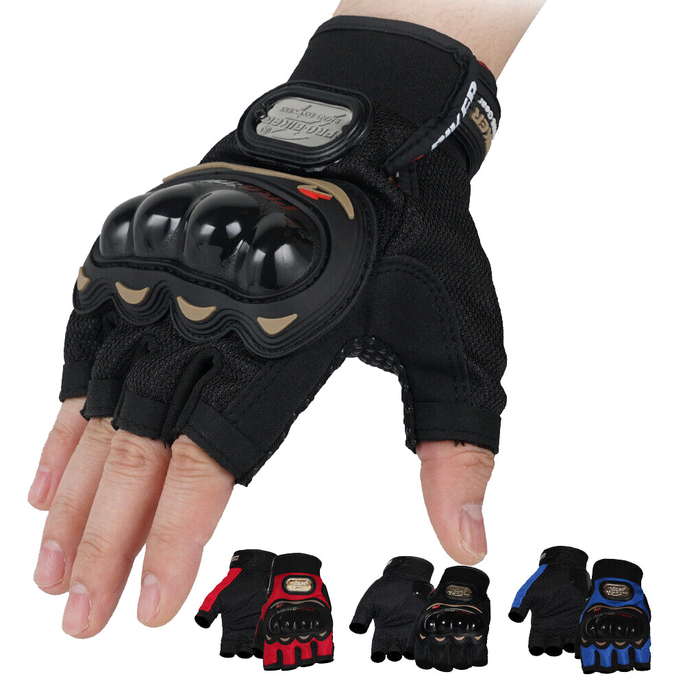 Fingerless Gloves Half Finger Gloves Motorcycle Cycling Gloves for Men Women