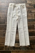 Vtg 70  s 80s Haggar Men ecru cream MoD Disco Pants GOLF Trousers 38 NWT