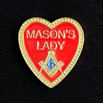 Masonic ''Mason's Lady'' Lapel Pin (ML-1)