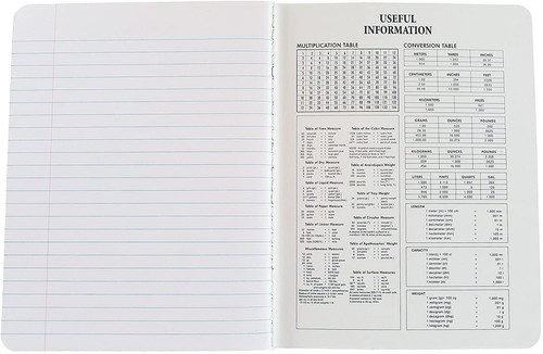 Composition Notebook 1 Pack 9-3/4" x 7-1/2" Wide Ruled 100 Sheet (200 Pages) - Picture 3 of 3