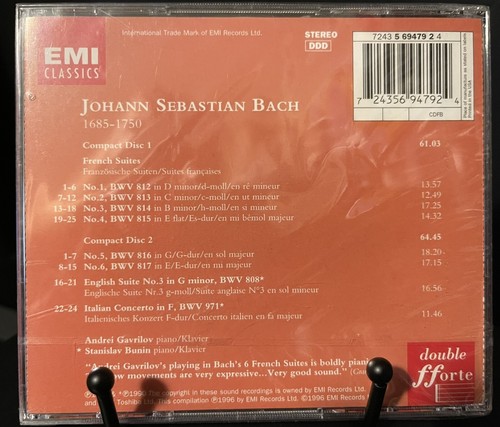 Bach: French Suites 1-6 Johann Sebastian Bach , Andrei Gavrilov (Performer): New - 第 2/2 張圖片