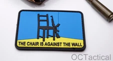 The Chair is Against the Wall Ukraine Charity Red Dawn Morale Patch an Decal Set