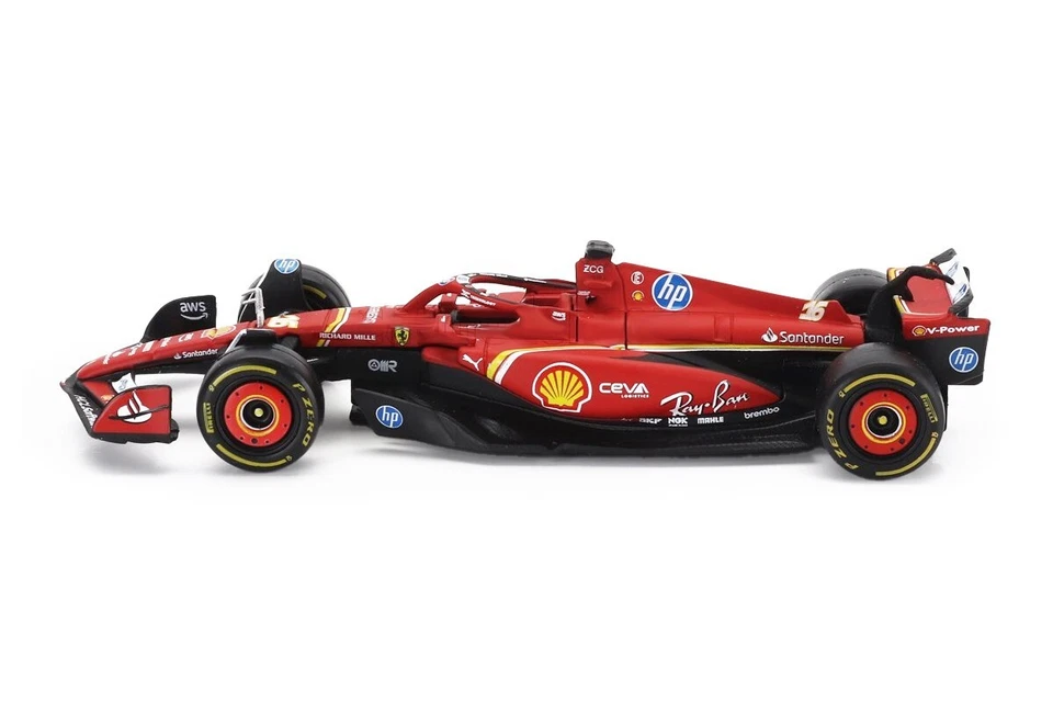 Modellino Ferrari Charles Leclerc SF-24  F1 2024 Scala 1/43 Burago - Immagine 2 di 3