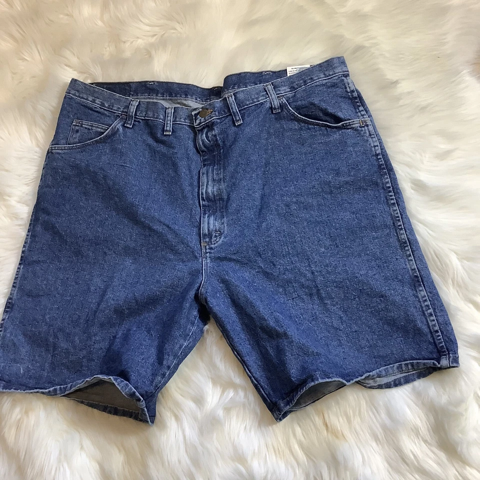 Wrangler Jean шорты мужские 46 синий джинсовой ткани расслабленный крой Flex комфорт хлопок новый с Ярлыками - Изображение 4 из 4