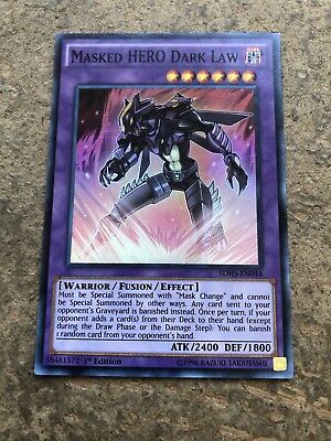 Masked Hero Dark Law Unlimited Edition Super Rare Sdhs En044 Yu Gi Oh Ebay