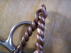 Used Stainless Full Cheek Copper Twisted Wire Snaffle Bit  5" Mouth   — photo 7