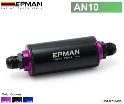 100 Micron 10AN FUEL FILTER INLINE AN10 Stainless Steel SS Element Turbo Purple 100 Micron 10AN FUEL FILTER INLINE AN10 Stainless Steel SS Element Turbo Purple