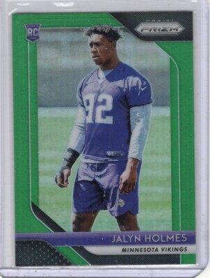 2018 Panini Prizm Green Prizm Rookie #269 Jalyn Holmes Baltimore Ravens