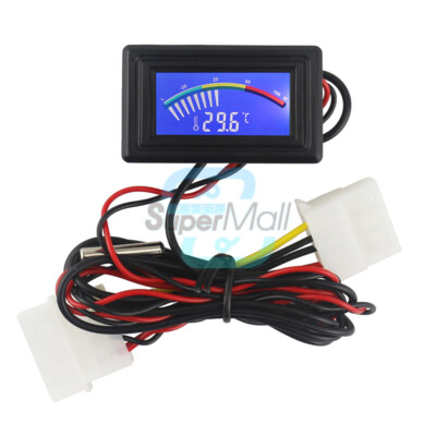 Digital Thermometer DC 4-25V Temperature Meter NTC 10K Waterproof Sensor Probe