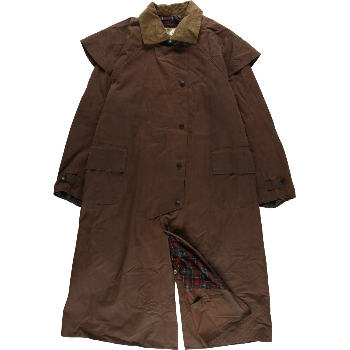 希少✨️Barbour×BackHouse オイルド90s 90'S Barbour Backhouse Old 3 Warrant Waxed Cotton Oiled Coat