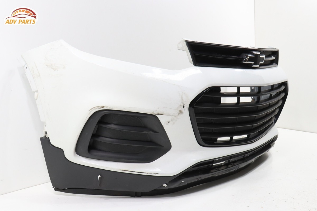 Front Bumper Upper+Lower Grille Set Black Chrome For Chevy Trax 2017-2020 2021