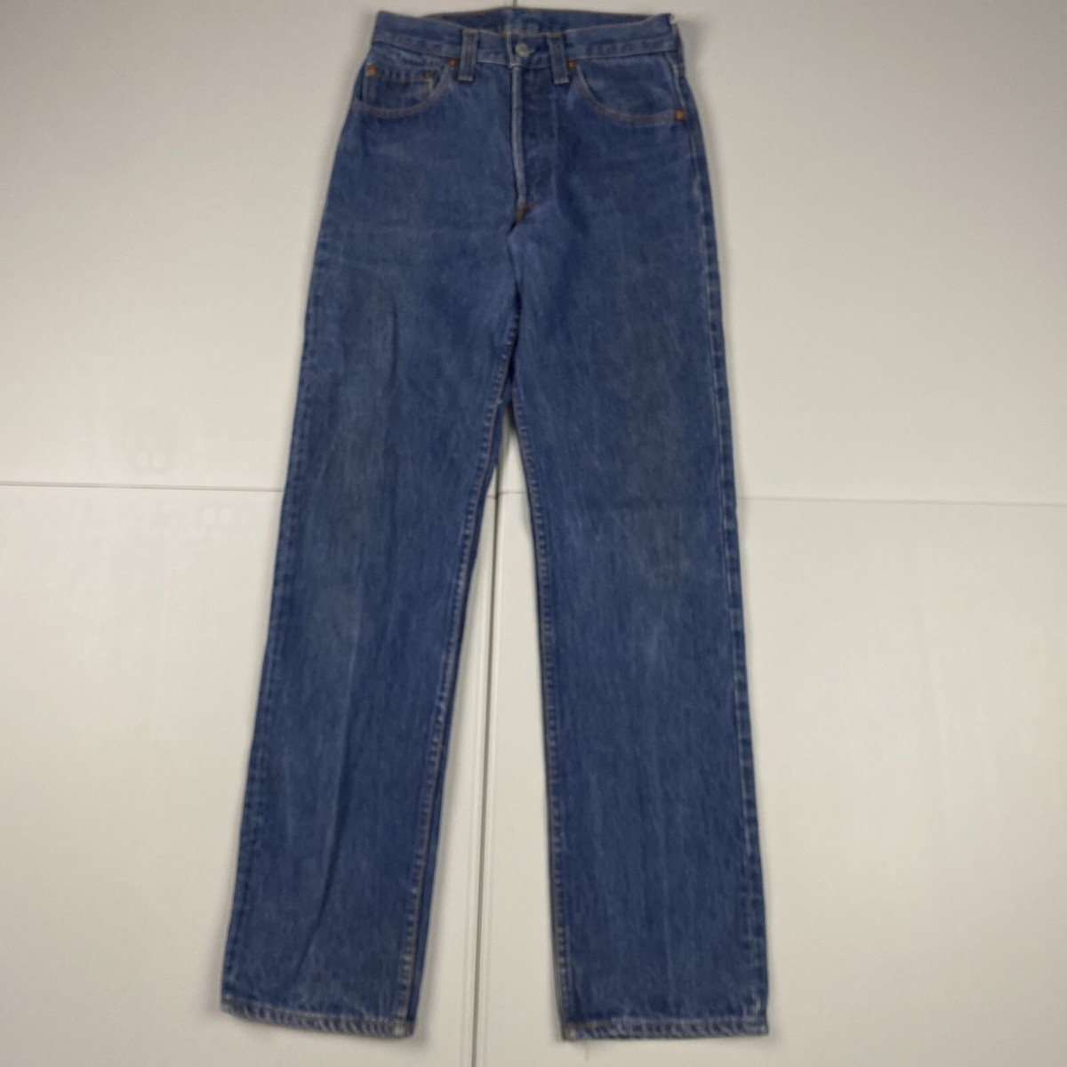 Vintage 90s Levi's 501 Made In USA Denim Jeans Blue Measure Vintage 90s Levi's 501 Made In USA Denim Jeans Blue Measure