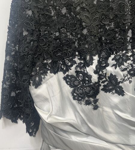 RARE Watters & Watters Mother of the Bride CORSET Bodice Ruffled Waist dress 20w - Picture 9 of 17