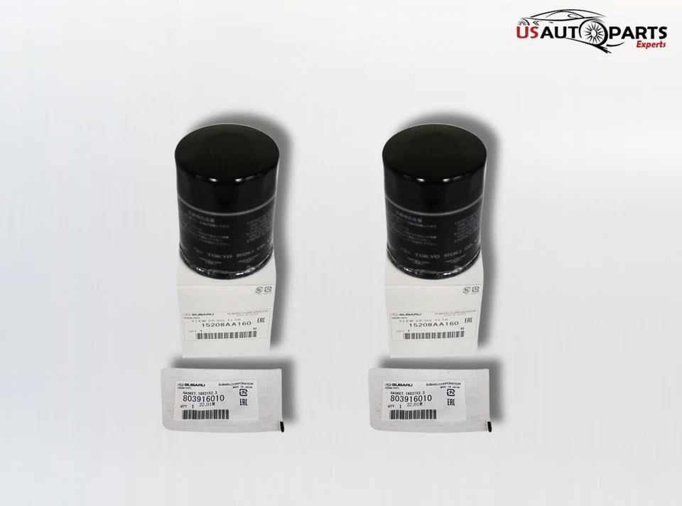 2 УПАКОВКИ - подлинный масляный фильтр и прокладка двигателя Subaru для Impreza Legacy 2010-2025 - Изображение 4 из 4