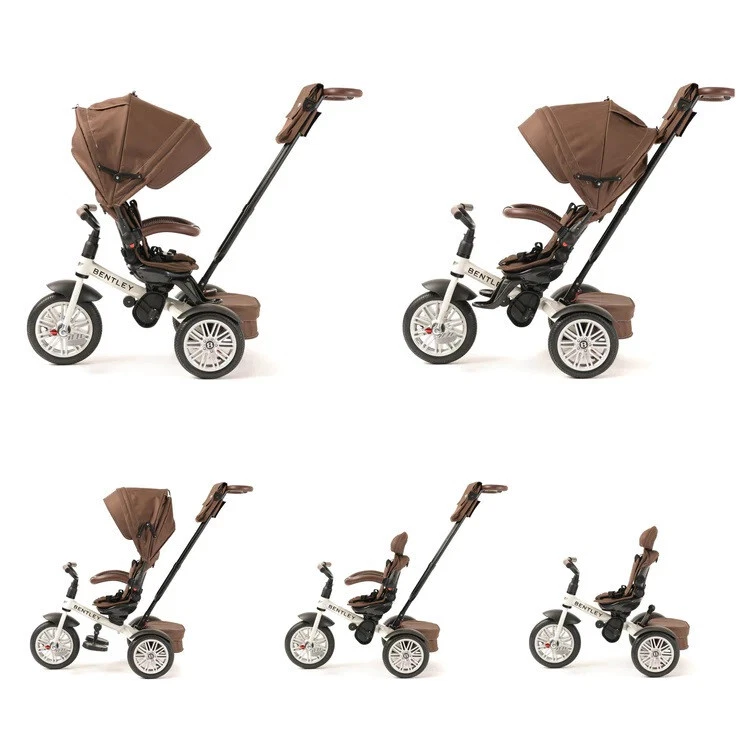 BENTLEY Continental Stroller Trike satin white brown Kinderwagen Buggy Tricycle - Bild 3 von 4