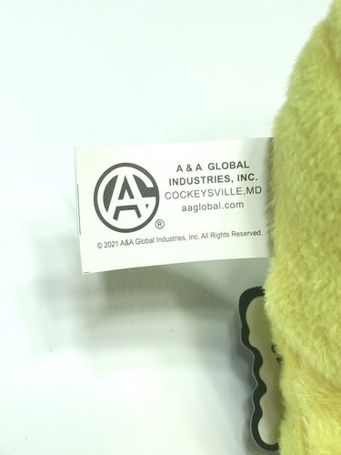 Punk Aliens Plush Bright Yellow Stuffed Animal Alien Spiked Hair New With Tag - Picture 11 of 12