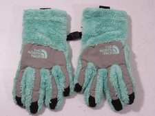 The North Face Snow Ski Snowboard Gloves Youth Size Small Green Gray Plush