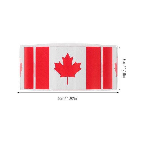 Canadian Flag Sticker Maple Leaf Stickers Sticky Decorative Decal - Afbeelding 2 van 12