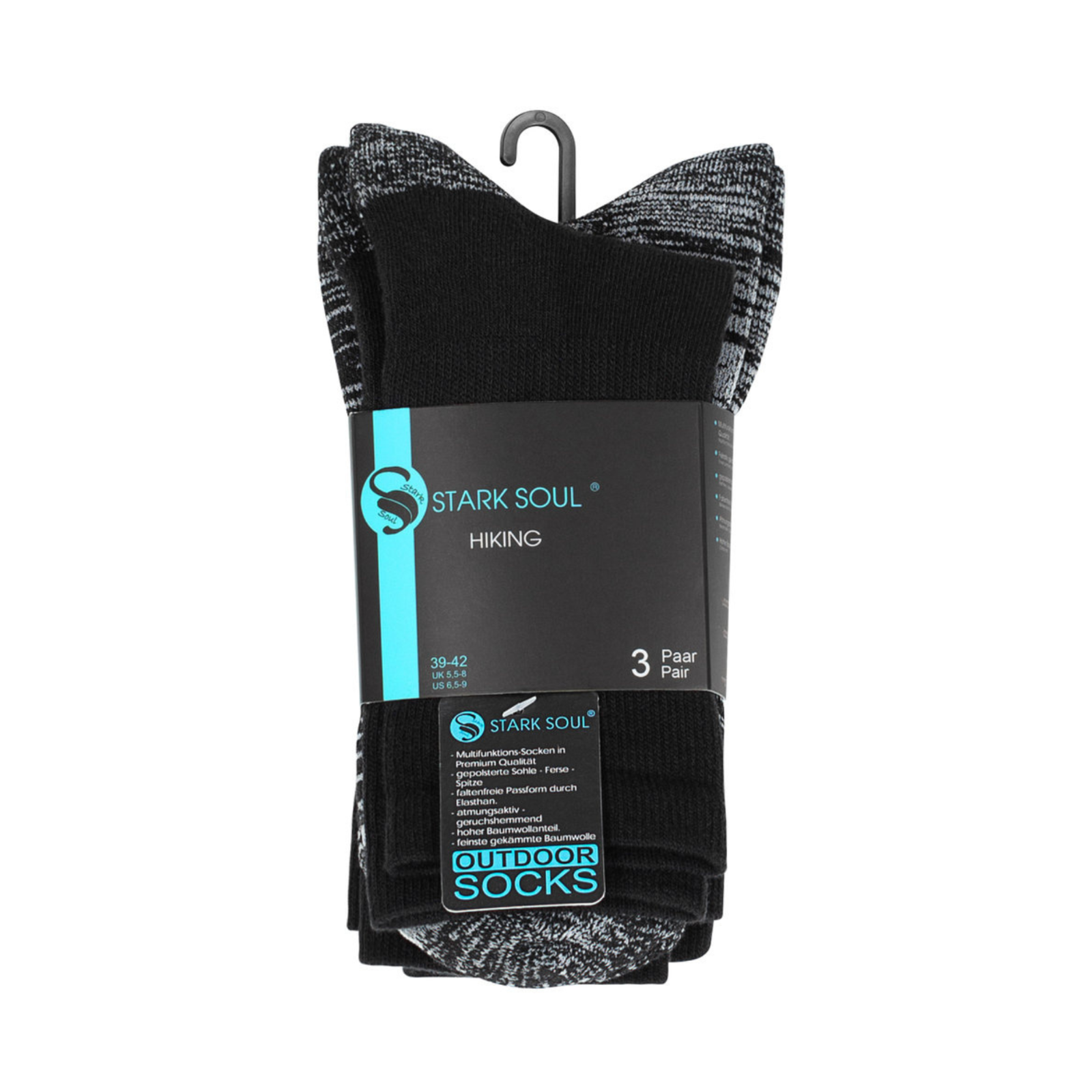 Unisex Combed Cotton Outdoor Socks, Half Terry, Performance Running