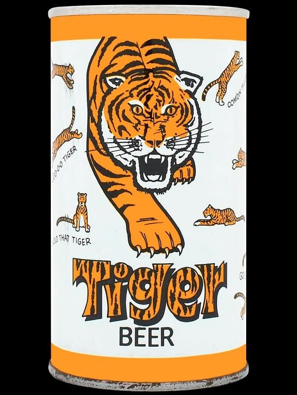 コリンシアン Tiger Beer アンリ　希少品 レア Tiger Beer of New Orleans Can Theme NEW Sign 18