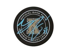Shane Wright Autographed Kingston Frontenacs Official Game Puck