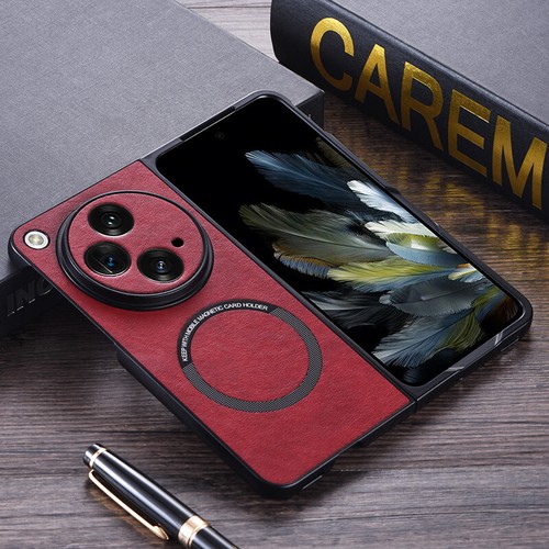 FR OnePlus Open Slim Luxus Stoßfest Magnet Hülle TPU Bumper PU Leder Cover - Bild 8 von 22