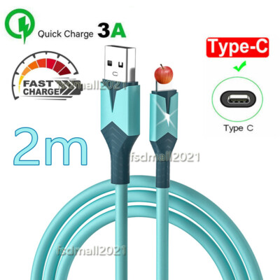 2m USB Fast Charger Cable Lead Data Sync For iPhone 8 XS XR 11 12 13 14 Pro Max