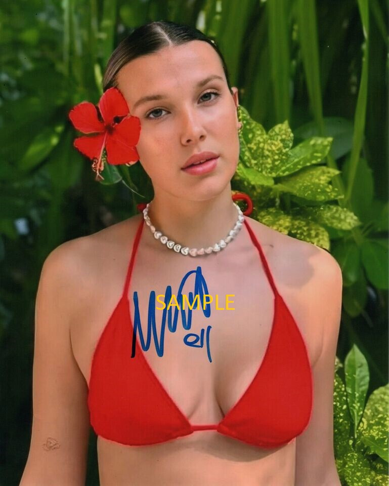 MILLIE BOBBY BROWN #1 REPRINT 8X10 PHOTO AUTOGRAPHED SIGNED