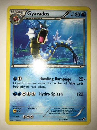Pokemon - Gyarados - 31/113 - Rare - Legendary Treasures - LP/NM