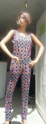 Jumpsuit Jersey Gr. 36, bunt, bequem, voll im Trend