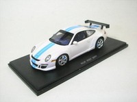 Ruf Rgt (2007) Weiss/Blaue Streifen In Ovp Mit Acrylhaube 1:43 Spark