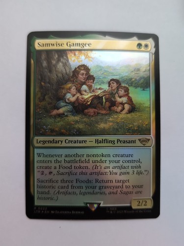 MTG Samwise Gamgee LTR Universes Beyond: Lord Of The Rings Foil Rare 0222 NM