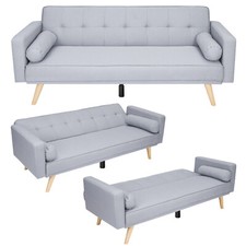 Sofa Bed Faux Leather Sofa Bed Recliner 3 Seater Luxury Style /Budget Modest