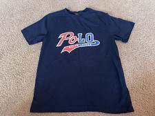 NWOT Polo Ralph Lauren Boys size M Logo cotton jersey t shirt Cruise Navy