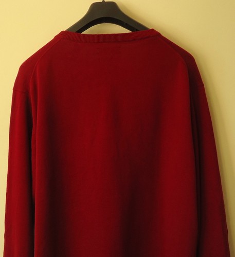 Suéteres rojos de algodón premium con cuello en V GANT talla 2XL para hombre NUEVO - Imagen 6 de 12