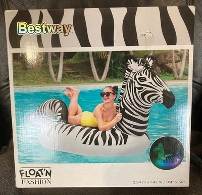 505 -Wasser-Spielzeug -Bestway Float'n Fashion Badeinsel Zebra - Pool- neu -ovp