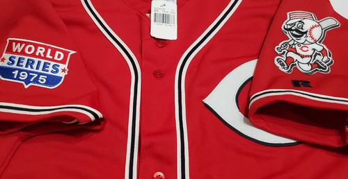Authentic RUSSELL ATHLETIC PETE ROSE 40 MEDIUM CINCINNATI REDS Jersey RARE! - Picture 3 of 6