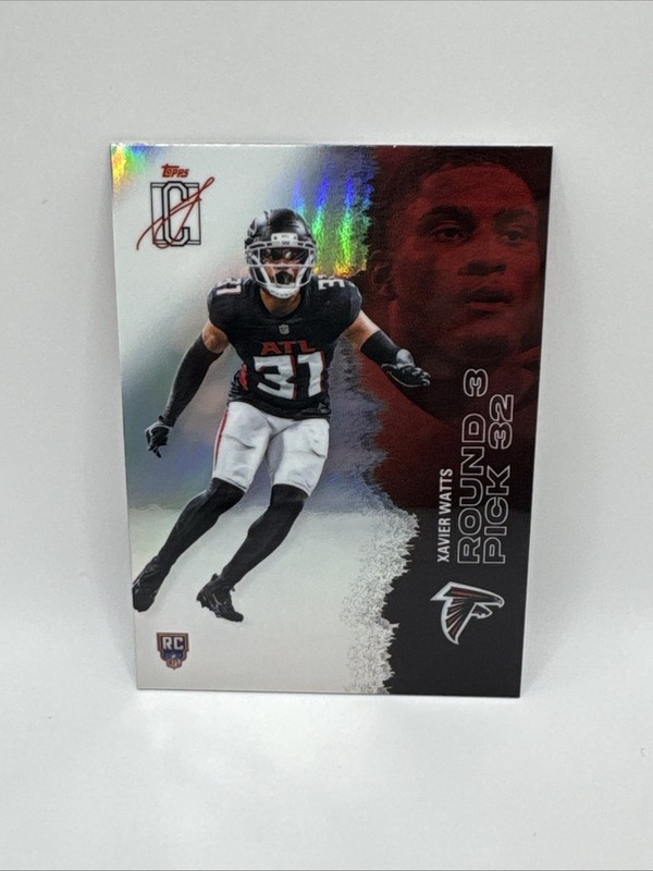 Topps Signature Class Xavier Watts Atlanta Falcons #221 Rookie Refractor 2025