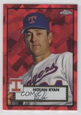 2021 Chrome Platinum Anniversary Red Atomic Refractor 85/100 Nolan Ryan HOF e8a