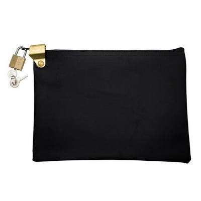 Cardinal bag supplies Medication Zipper Hood 9 x 6 x 0.25 inches, Black 