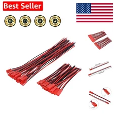 20 Pairs 22 AWG Plug Connector 2 Pin Male Female Plug Connector Cable Wire fo...