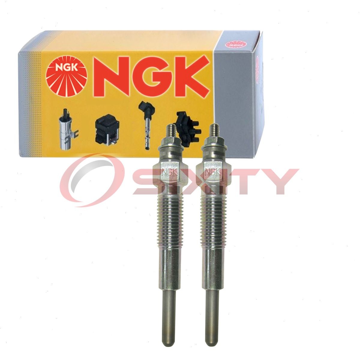 2 pc NGK 7464 Y-701R Glow Diesel Glow Plugs for RFJ5-18-601 91304-04300 yo