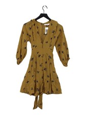 Faithfull The Brand Mini Dress UK10 in Yellow