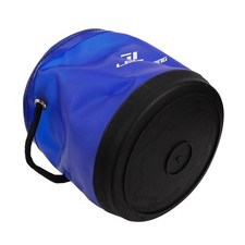 Secchio da Pesca Pieghevole Impermeabile con Coulisse 4 5L Conservazione Pesci Vivi