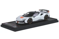 BBR BBRC285A 1/43 Ferrari SF90XX Stradale Metallic Italian Weiß / Flash Orange