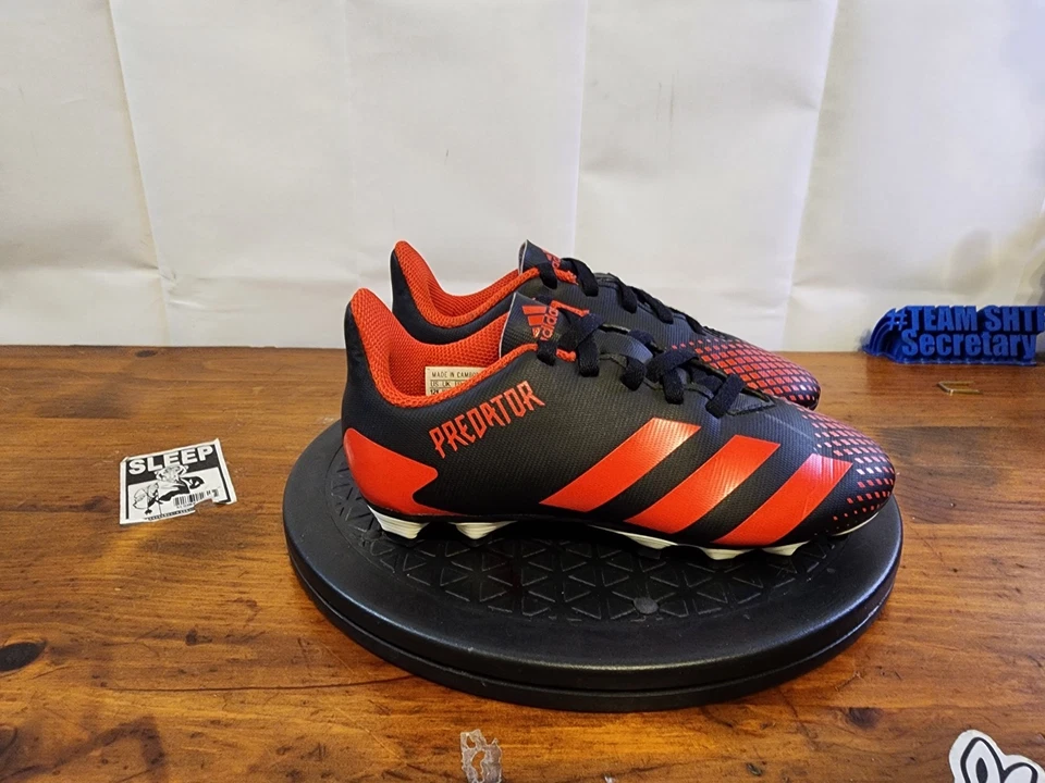 adidas Jr. Predator Soccer Cleats Core Black/Red Size 12K US TODDLER - Image 4 of 4